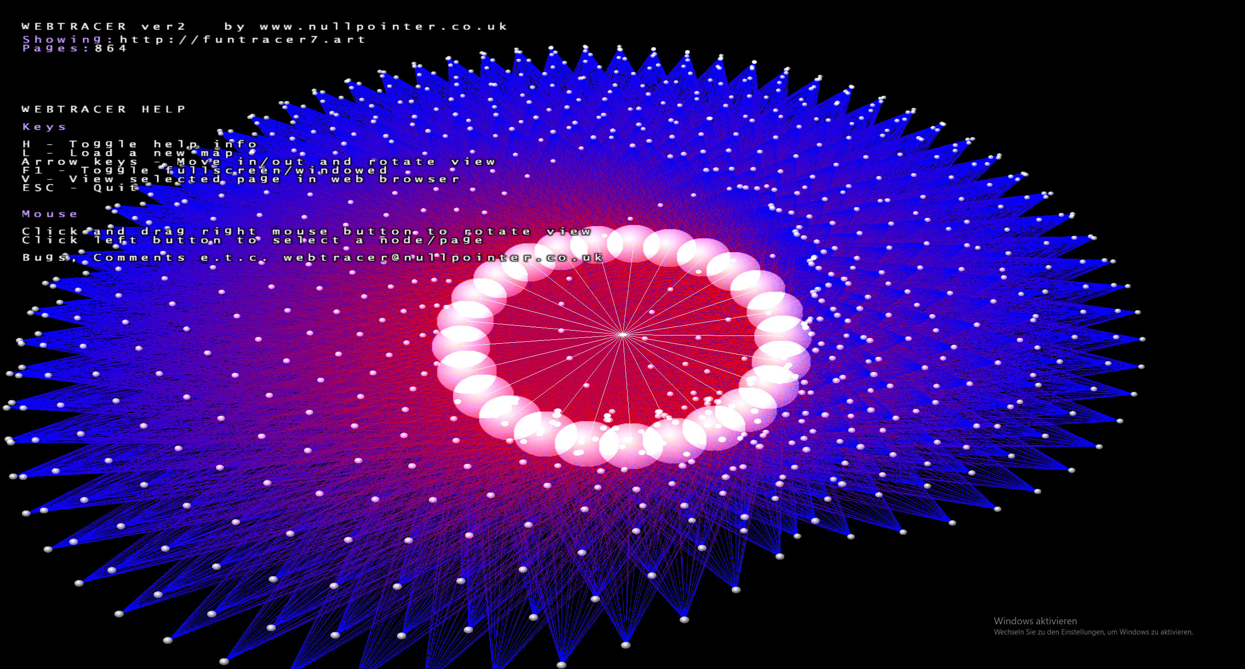 Fibonacci HTML links visualized